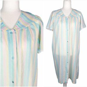 Vintage Dan-Ellen Pastel Stripes Night Dress